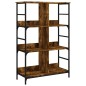 vidaXL Estantería de madera ingeniería roble ahumado 78,5x33x117,5 cm