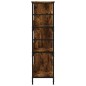 vidaXL Estantería de madera ingeniería roble ahumado 78,5x33x117,5 cm