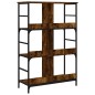 vidaXL Estantería de madera ingeniería roble ahumado 78,5x33x117,5 cm