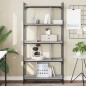 vidaXL Librería 5 estantes madera ingeniería gris Sonoma 76x32x158 cm vidaXL Librería 5 estantes madera ingeniería gris Sonoma 76x32x158 cm