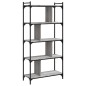 vidaXL Librería 5 estantes madera ingeniería gris Sonoma 76x32x158 cm vidaXL Librería 5 estantes madera ingeniería gris Sonoma 76x32x158 cm