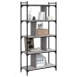 vidaXL Librería 5 estantes madera ingeniería gris Sonoma 76x32x158 cm vidaXL Librería 5 estantes madera ingeniería gris Sonoma 76x32x158 cm