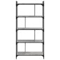 vidaXL Librería 5 estantes madera ingeniería gris Sonoma 76x32x158 cm vidaXL Librería 5 estantes madera ingeniería gris Sonoma 76x32x158 cm