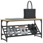 vidaXL Mueble zapatero madera de ingeniería roble Sonoma 90x30x45 cm vidaXL Mueble zapatero madera de ingeniería roble Sonoma 90x30x45 cm