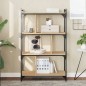 vidaXL Librería 4 estantes madera ingeniería roble Sonoma 76x32x123 cm vidaXL Librería 4 estantes madera ingeniería roble Sonoma 76x32x123 cm