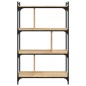vidaXL Librería 4 estantes madera ingeniería roble Sonoma 76x32x123 cm vidaXL Librería 4 estantes madera ingeniería roble Sonoma 76x32x123 cm