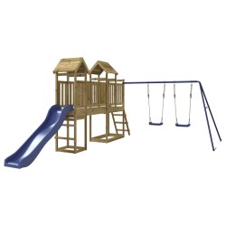 vidaXL Parque infantil de exterior madera de pino impregnada