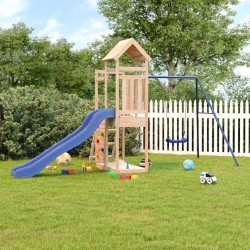 vidaXL Parque infantil de exterior madera maciza de pino