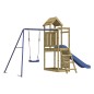 vidaXL Parque infantil de exterior madera de pino impregnada