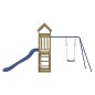 vidaXL Parque infantil de exterior madera de pino impregnada