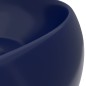 vidaXL Lavabo de lujo redondo cerámica azul oscuro mate 40x15 cm vidaXL Lavabo de lujo redondo cerámica azul oscuro mate 40x15 cm