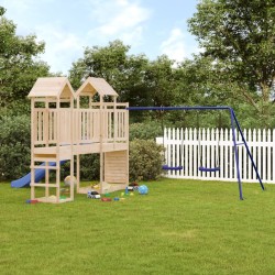 vidaXL Parque infantil de exterior madera maciza de pino