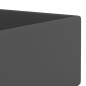 vidaXL Lavabo con rebosadero cerámica gris oscuro vidaXL Lavabo con rebosadero cerámica gris oscuro