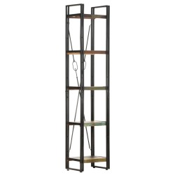 vidaXL Estantería de 5 niveles madera maciza reciclada 40x30x180 cm