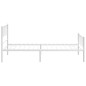 vidaXL Estructura cama metal con cabecero y pie cama blanca 90x190 cm vidaXL Estructura cama metal con cabecero y pie cama blanca 90x190 cm
