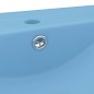 vidaXL Lavabo de lujo con grifo cerámica 60x46 cm azul claro vidaXL Lavabo de lujo con grifo cerámica 60x46 cm azul claro
