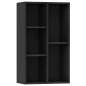 vidaXL Estantería/Aparador madera contrachapada negro 50x25x80 cm vidaXL Estantería/Aparador madera contrachapada negro 50x25x80 cm