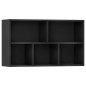 vidaXL Estantería/Aparador madera contrachapada negro 50x25x80 cm vidaXL Estantería/Aparador madera contrachapada negro 50x25x80 cm