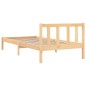 vidaXL Estructura de cama madera maciza de pino 90x190 cm vidaXL Estructura de cama madera maciza de pino 90x190 cm