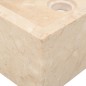 vidaXL Lavabo de mármol crema con brillo 45x30x12 cm