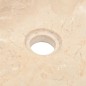 vidaXL Lavabo de mármol crema con brillo 45x30x12 cm