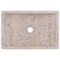 vidaXL Lavabo de mármol crema con brillo 45x30x12 cm