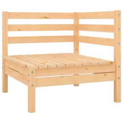 vidaXL Sofás de esquina para jardín 2 uds madera maciza de pino