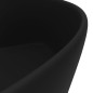 vidaXL Lavabo lujoso con rebosadero cerámica negro mate 36x13 cm vidaXL Lavabo lujoso con rebosadero cerámica negro mate 36x13 cm