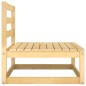 vidaXL Juego de muebles de jardín 3 piezas madera maciza de pino vidaXL Juego de muebles de jardín 3 piezas madera maciza de pino