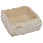 vidaXL Lavabo crema mármol 30x30x13 cm vidaXL Lavabo crema mármol 30x30x13 cm