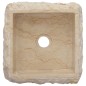 vidaXL Lavabo crema mármol 30x30x13 cm vidaXL Lavabo crema mármol 30x30x13 cm