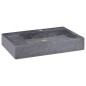 vidaXL Lavabo mármol negro 58x39x10 cm vidaXL Lavabo mármol negro 58x39x10 cm