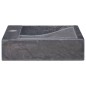 vidaXL Lavabo mármol negro 58x39x10 cm vidaXL Lavabo mármol negro 58x39x10 cm