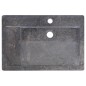 vidaXL Lavabo mármol negro 58x39x10 cm vidaXL Lavabo mármol negro 58x39x10 cm