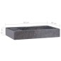 vidaXL Lavabo mármol negro 58x39x10 cm vidaXL Lavabo mármol negro 58x39x10 cm