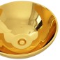 vidaXL Lavabo 32,5x14 cm cerámica dorado vidaXL Lavabo 32,5x14 cm cerámica dorado