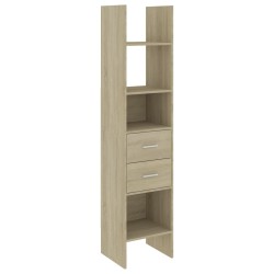 vidaXL Estantería madera contrachapada color roble Sonoma 40x35x180 cm