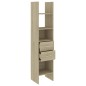 vidaXL Estantería madera contrachapada color roble Sonoma 40x35x180 cm vidaXL Estantería madera contrachapada color roble Sonoma 40x35x180 cm