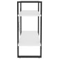 vidaXL Estantería de 2 niveles madera contrachapada blanco 80x30x70 cm vidaXL Estantería de 2 niveles madera contrachapada blanco 80x30x70 cm