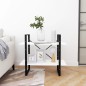 vidaXL Estantería de 2 niveles madera contrachapada blanco 80x30x70 cm vidaXL Estantería de 2 niveles madera contrachapada blanco 80x30x70 cm