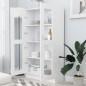 vidaXL Vitrina de madera contrachapada blanco 82,5x30,5x150 cm vidaXL Vitrina de madera contrachapada blanco 82,5x30,5x150 cm