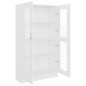 vidaXL Vitrina de madera contrachapada blanco 82,5x30,5x150 cm vidaXL Vitrina de madera contrachapada blanco 82,5x30,5x150 cm