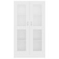 vidaXL Vitrina de madera contrachapada blanco 82,5x30,5x150 cm vidaXL Vitrina de madera contrachapada blanco 82,5x30,5x150 cm