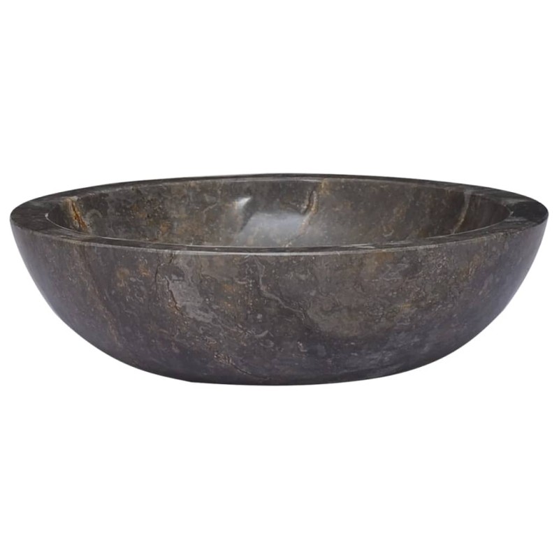 vidaXL Lavabo gris mármol Ø40x12 cm vidaXL Lavabo gris mármol Ø40x12 cm