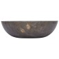 vidaXL Lavabo gris mármol Ø40x12 cm vidaXL Lavabo gris mármol Ø40x12 cm