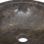 vidaXL Lavabo gris mármol Ø40x12 cm vidaXL Lavabo gris mármol Ø40x12 cm