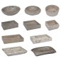 vidaXL Lavabo gris mármol Ø40x12 cm vidaXL Lavabo gris mármol Ø40x12 cm