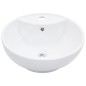 vidaXL Lavabo con rebosadero 46,5x18 cm cerámica blanco vidaXL Lavabo con rebosadero 46,5x18 cm cerámica blanco