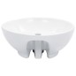 vidaXL Lavabo con rebosadero 46,5x18 cm cerámica blanco vidaXL Lavabo con rebosadero 46,5x18 cm cerámica blanco