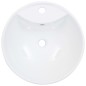 vidaXL Lavabo con rebosadero 46,5x18 cm cerámica blanco vidaXL Lavabo con rebosadero 46,5x18 cm cerámica blanco